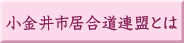 小金井居市合道連盟とは